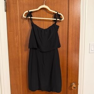 Madewell Black Mini Dress with Tie Straps